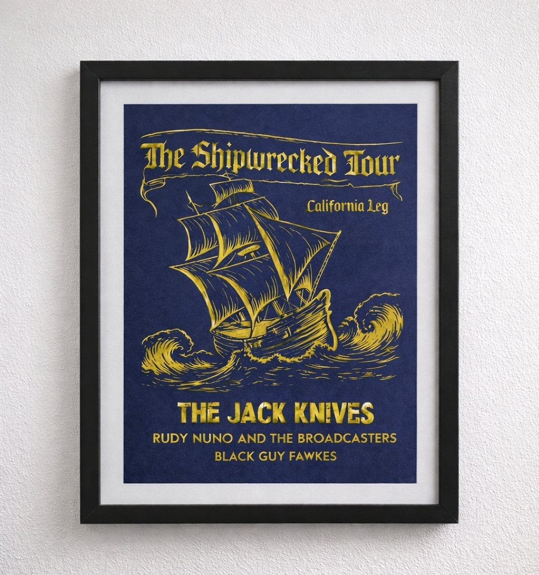 Gold Shipwrecked Poster - 8.5x11" (Limited Edition)