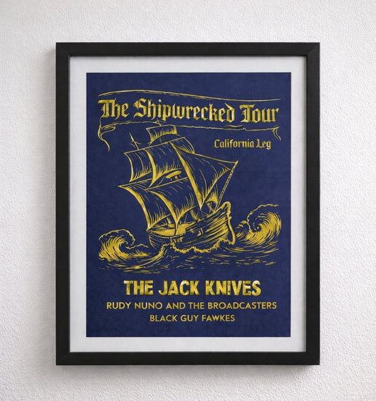 Gold Shipwrecked Poster - 8.5x11" (Limited Edition)